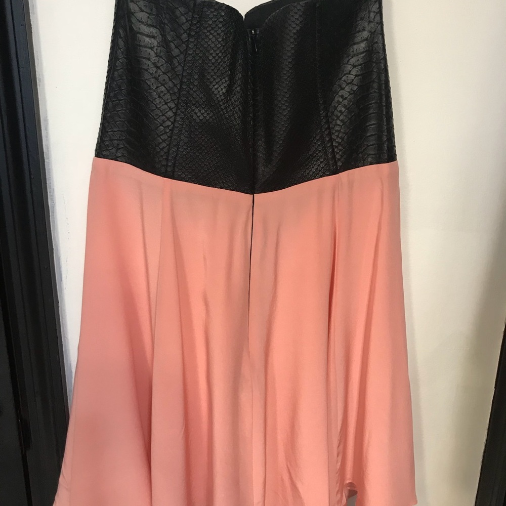 Mason Dress leather and silk